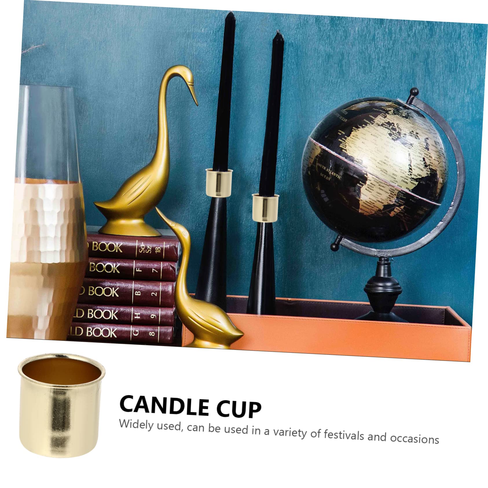 Ciieeo 3 Juegos De Portavelas De Hierro para Navidad Candelabros Decorativos De Mesa Candelabros De Navideña 10 Unidades X 3