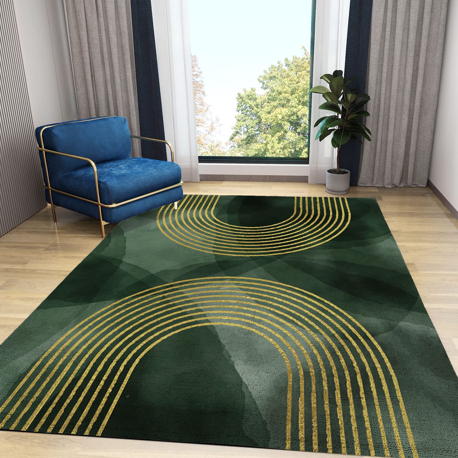 Abstract Tufted Rug ,Colorful Tufted Rug , Minimalist Rug , Modern Home