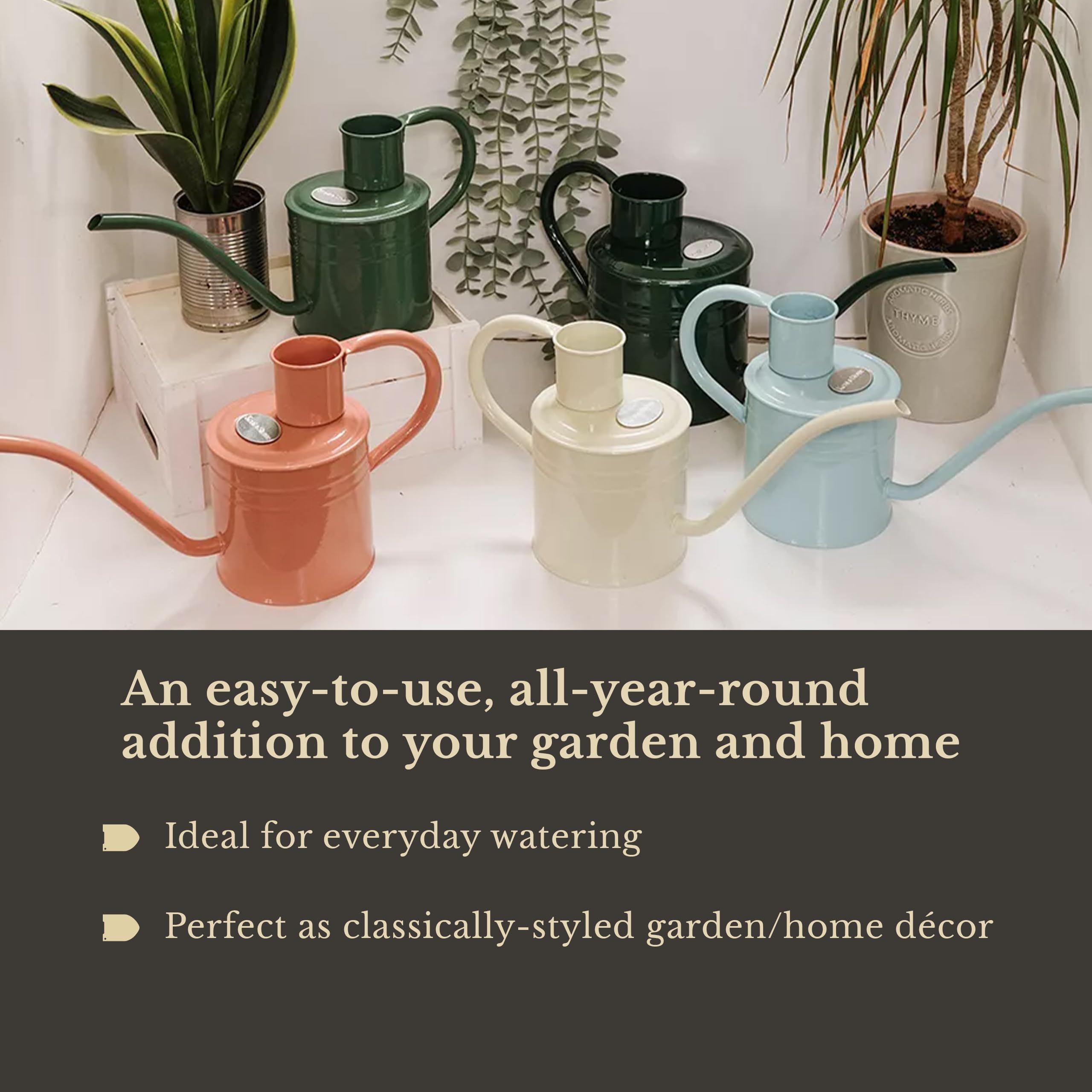 Kent & Stowe 2L Indoor/Outdoor Watering Can in Forrest Green - Image 2