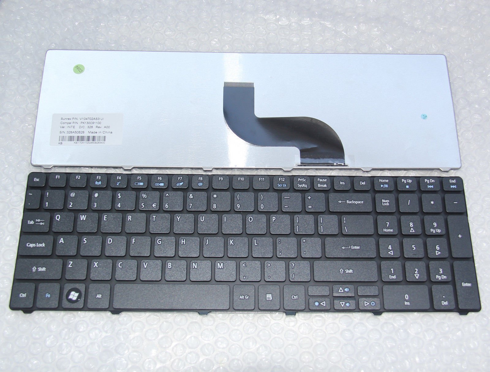 Clavier AZERTY Français Pour Acer Aspire 7551G - Noir, Neuf, Compatible Acer/Asus, Disposition Complète