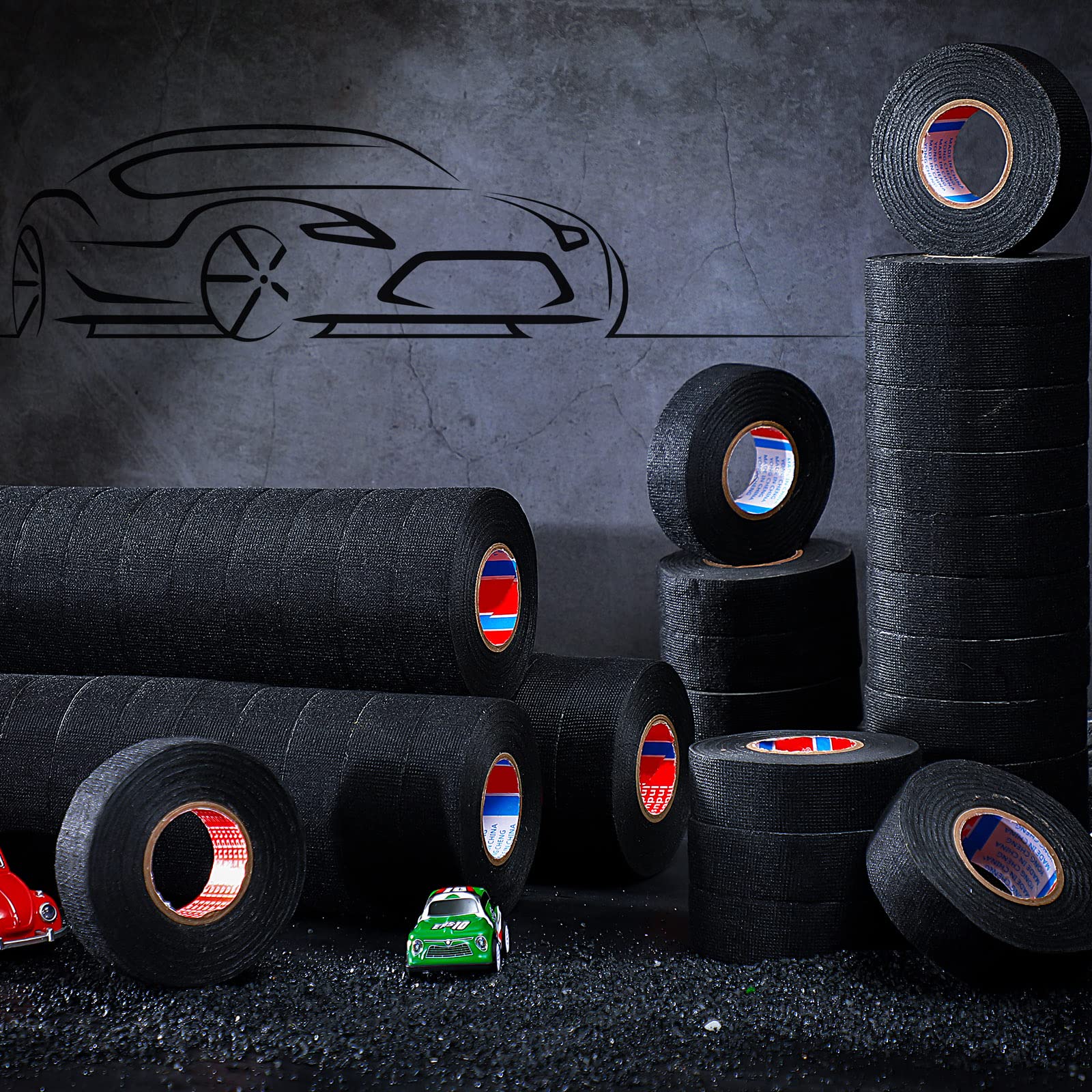 2 Rolls High Temp Wire Harness Tape (100FT Total) - OEM