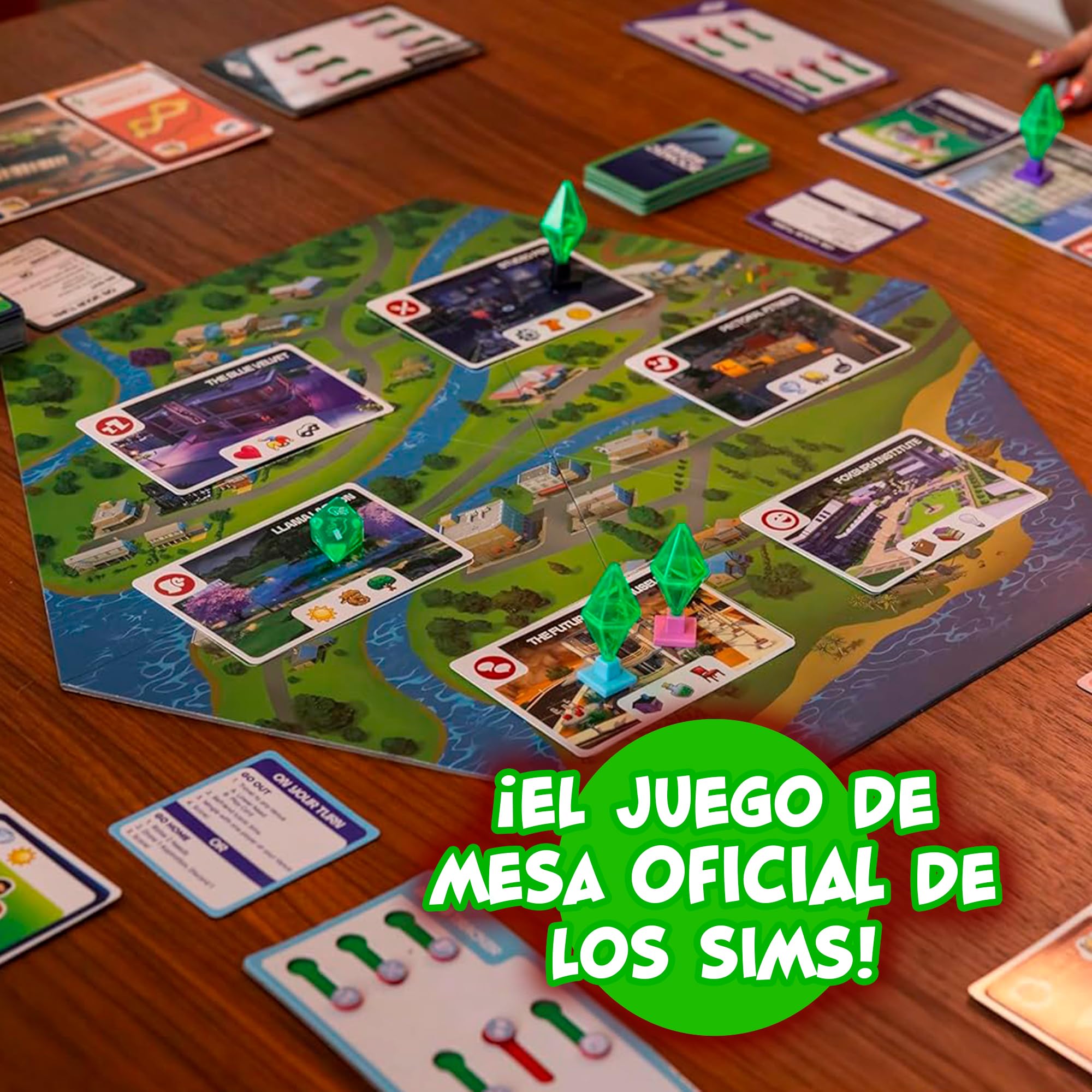 Bizak Los Sims El Juego de Mesa Oficial, Juego de Estrategia y Humor para recrear la Experiencia Sims, CREA tu Personaje y Cumple Objetivos, +12 años (64553864)