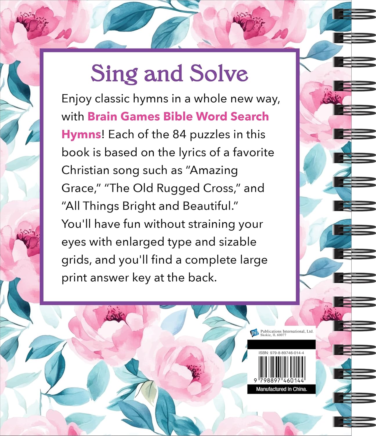 Brain Games - Bible Word Search: Hymns - Large Print
