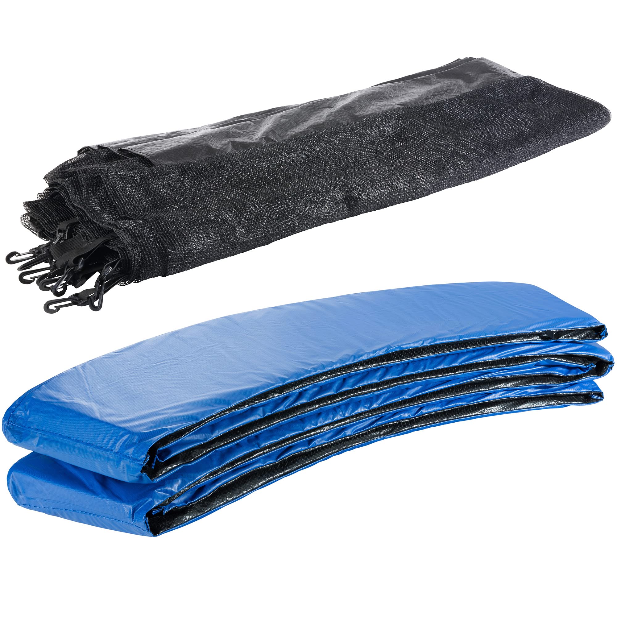 Arebos Coussin de Protection pour Trampoline + Filet / 244, 305, 366, 396, 430, 460 et 490 cm