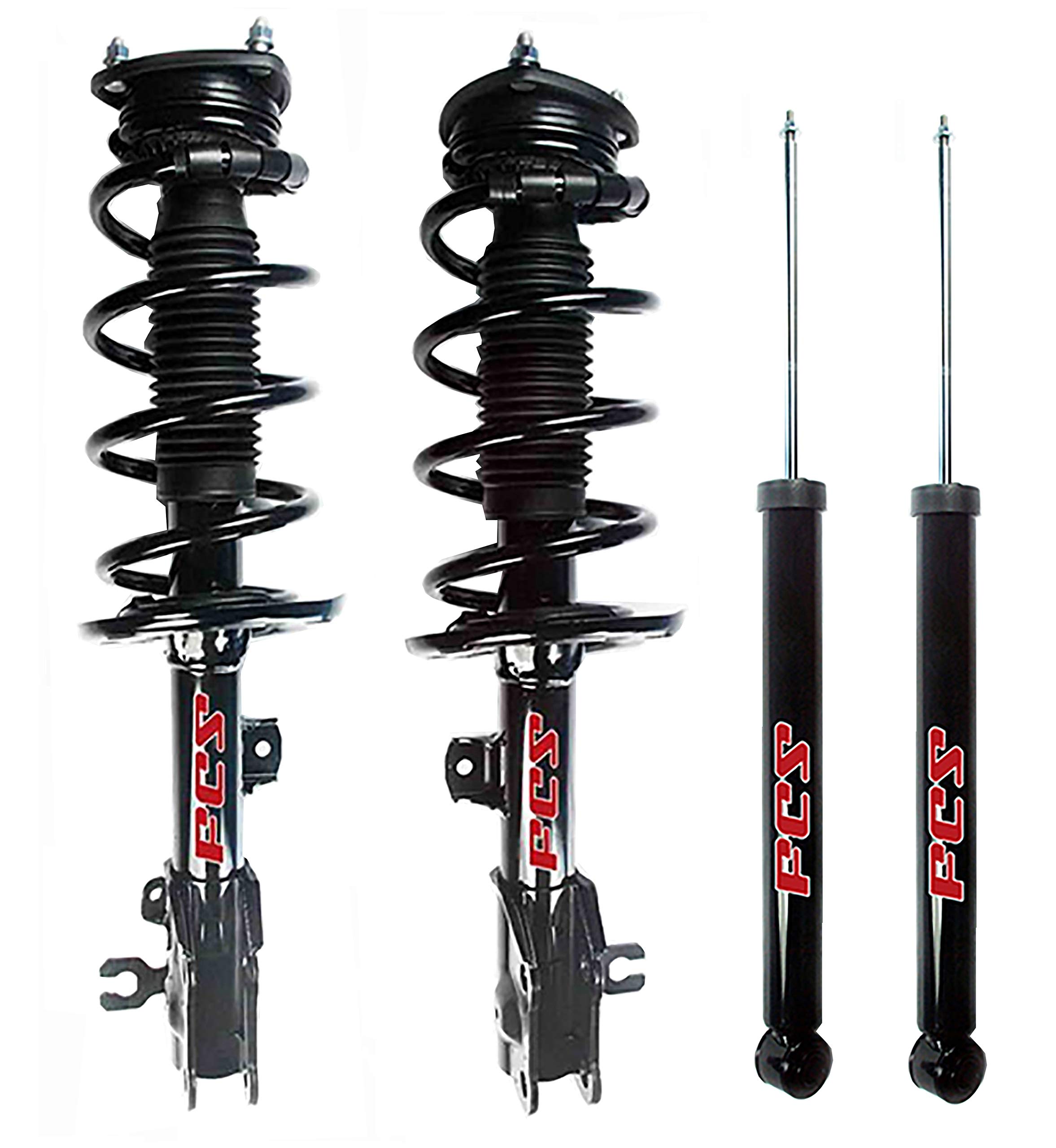 Amazon.com: FCS Front Struts Coil Springs and Rear Shocks Kit For