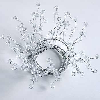 Amazon.co.jp: 40インチ クリアダイヤモンドビーズガーランド ワイヤー