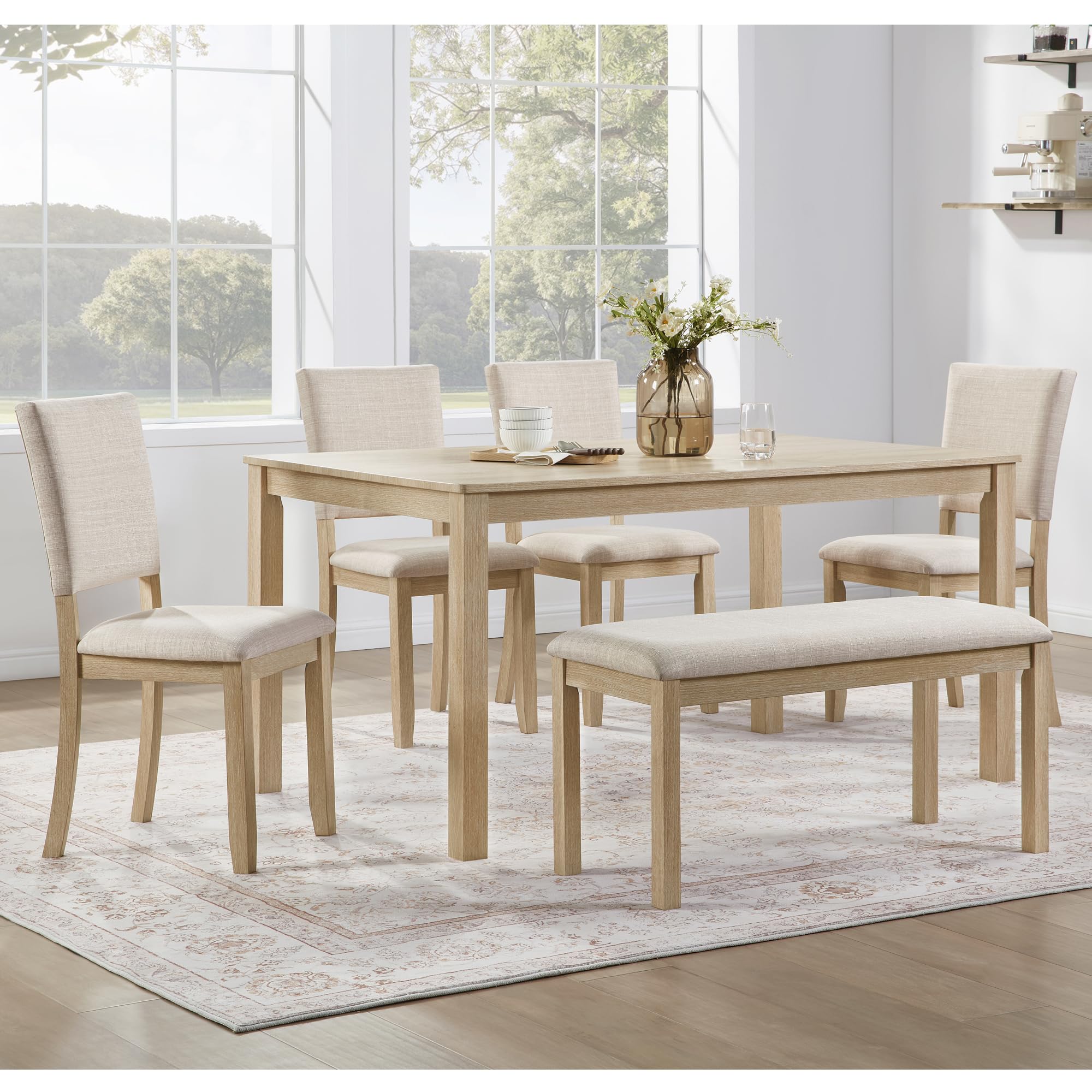 ダイニングテーブル kikiki Amazon.com - KEIKI Extendable Dining Table for 6-10 People, Dining