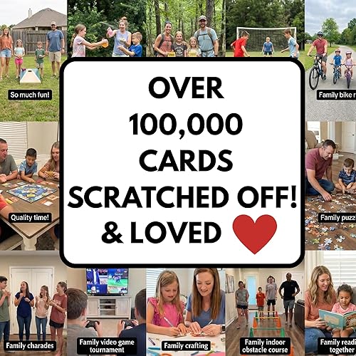 Miniatura 4 de 50 actividades familiares Tarjetas de aventura para raspar Noche familiar Ideas de citas para niños Regalo para familias Ideas de cesta de