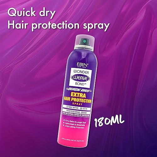 Miniatura 5 de EBIN NEW YORK Wonder Weave Bond - Spray de protección para el cabello, 6.08 onzas líquidas, barrera protectora ligera para cuero cabelludo y