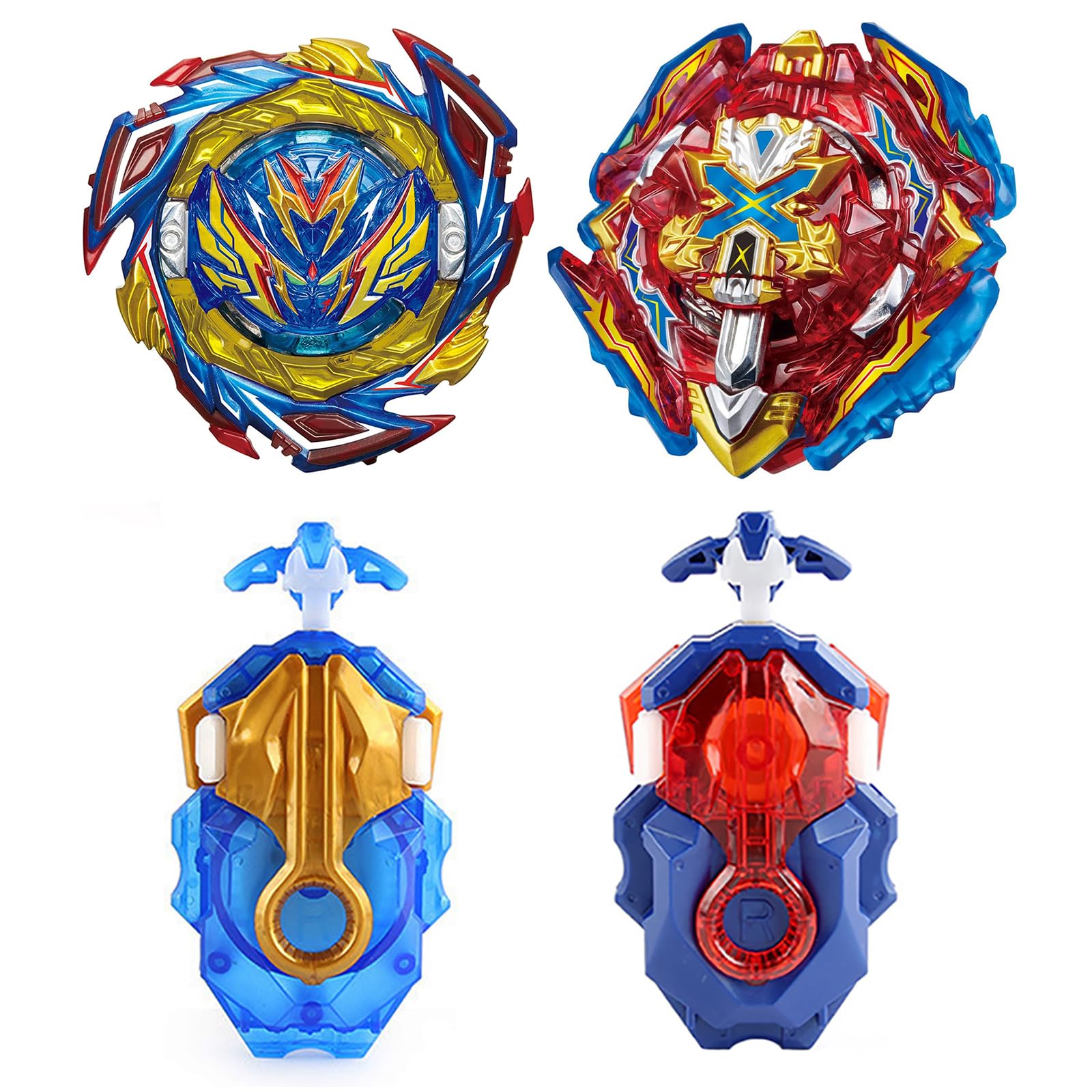 Gyros Toupie Gyros Turbo 4D Combinaison, avec Metal Fusion B-184 Lanceur, Jouets Classiques Cadeau，187+200