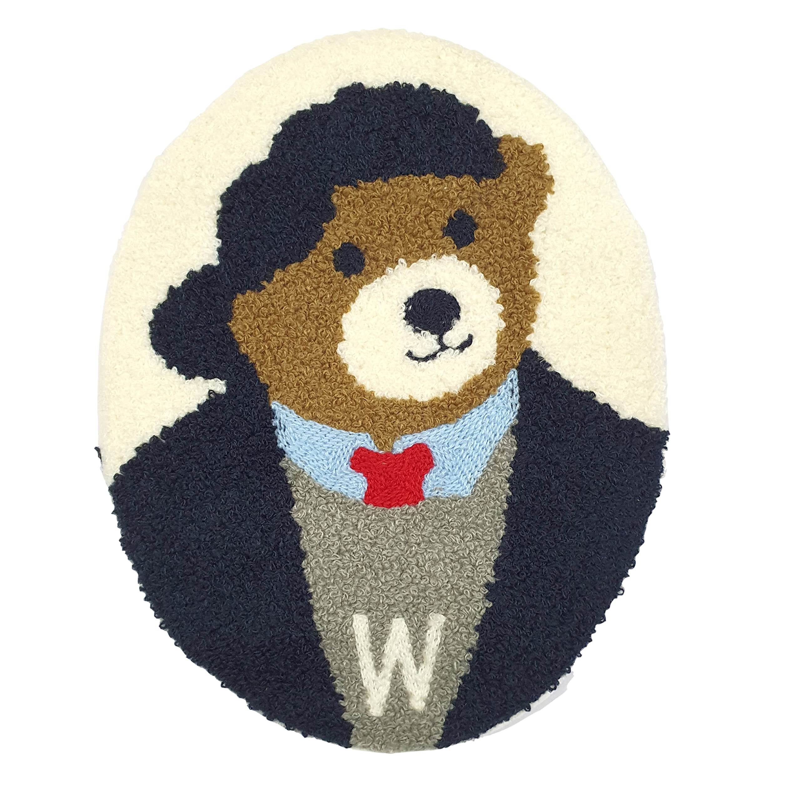 Unisex Sew on Embroidered Biker Patch for Clothing (Stylish Teddy | H 9" X W 7" Inches)