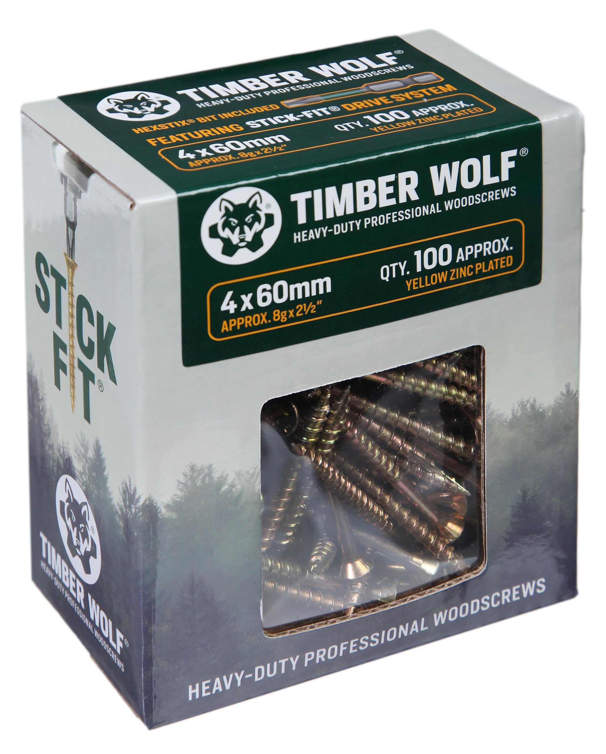 Timber Wolf Woodscrews - 40 X 60Mm 4038897681275