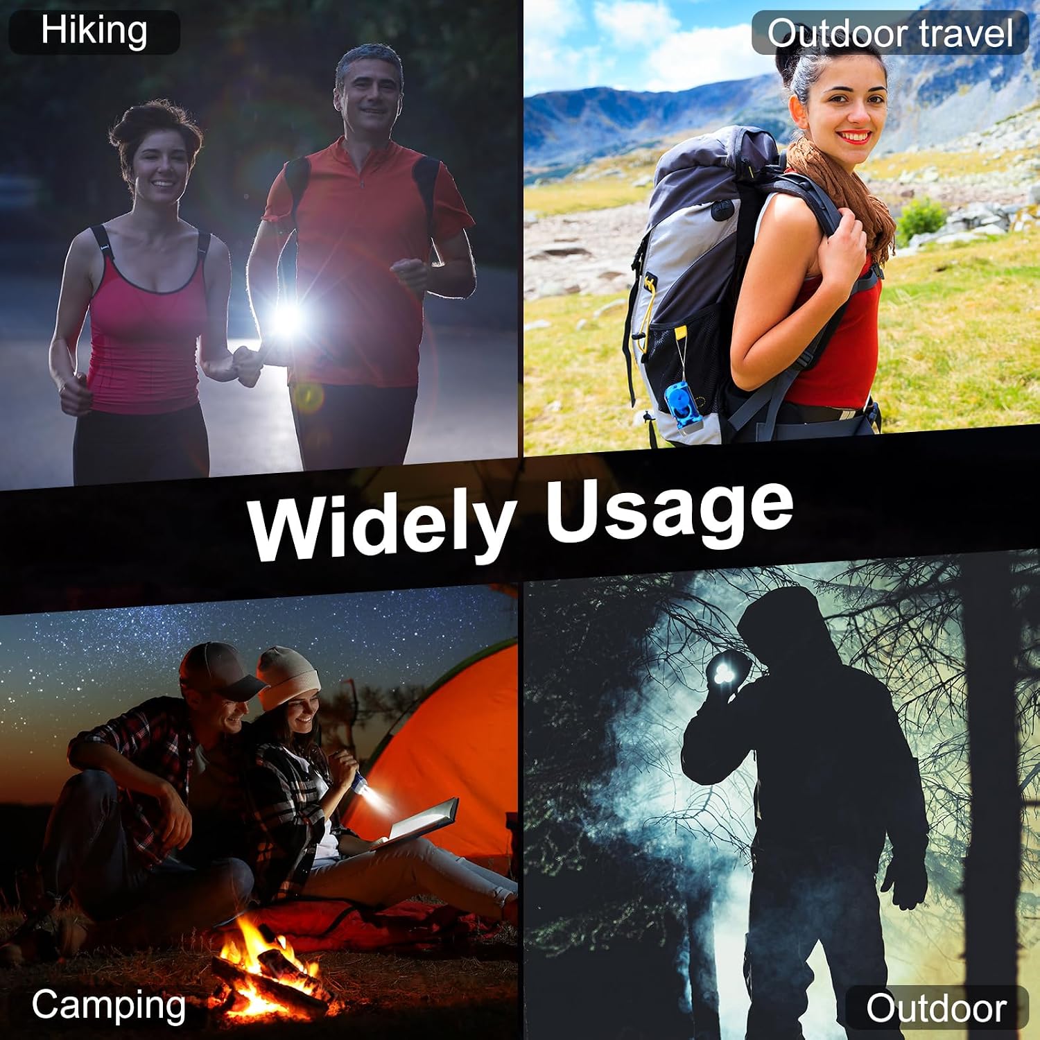 Mudder 24 Pack Hand Crank Flashlight No Battery Emergency Flashlight, Self Powered Portable Light Dynamo Torch for Survival Kit Outdoor Hiking Emergency(Blue)