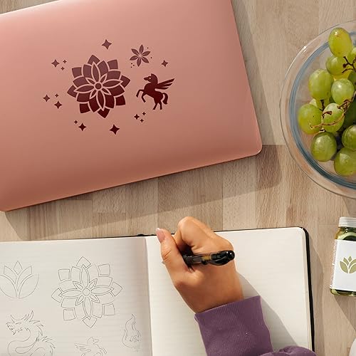 Miniatura 6 de VViViD DECO65 - Vinilo adhesivo permanente brillante borgoña para Cricut, Silhouette y Cameo (rollo grande de 20 pies x 11.8 pulgadas)