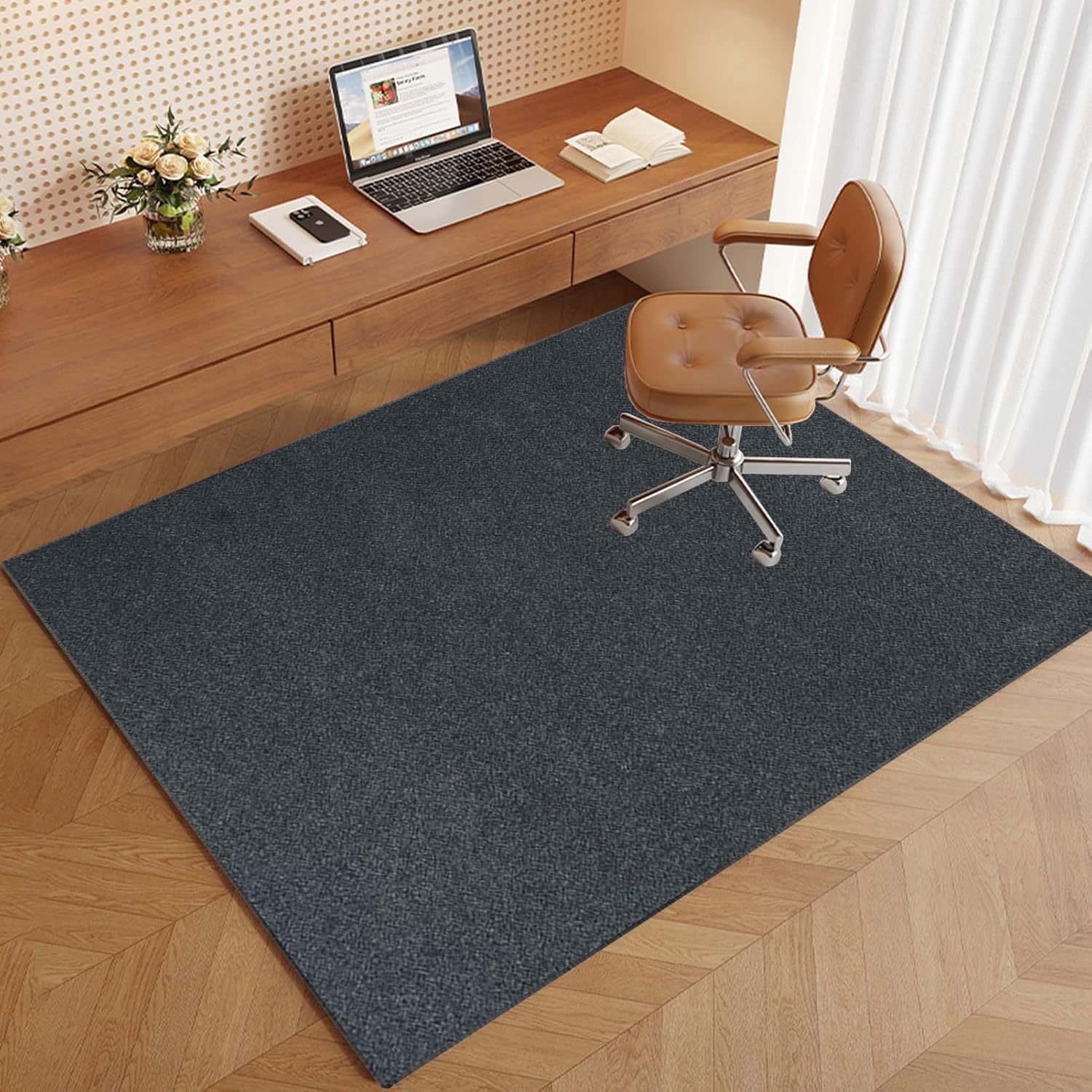 Alfombrilla para Silla de Gaming Oficina 120 x 140 cm Alfombra Silla Gaming | Protector de Suelo | Alfombrilla para Silla de Oficina | Protector Suelo Silla Ruedas para Hogar y la Oficina