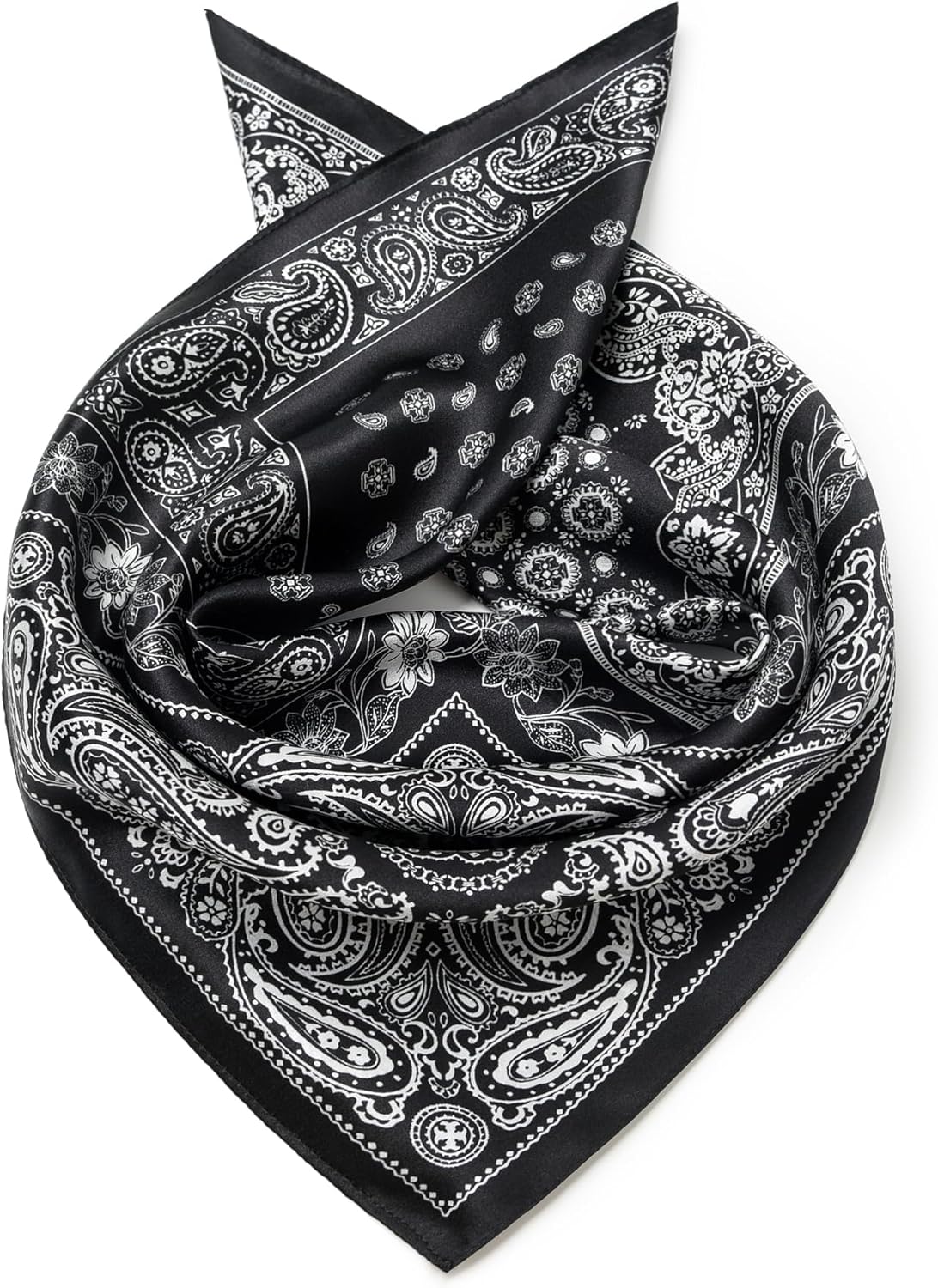 Men's 100% Mulberry Silk Square Scarf 21"x21" - Lightweight for Business/Wedding/Casual, With Gift Packed - Image 3