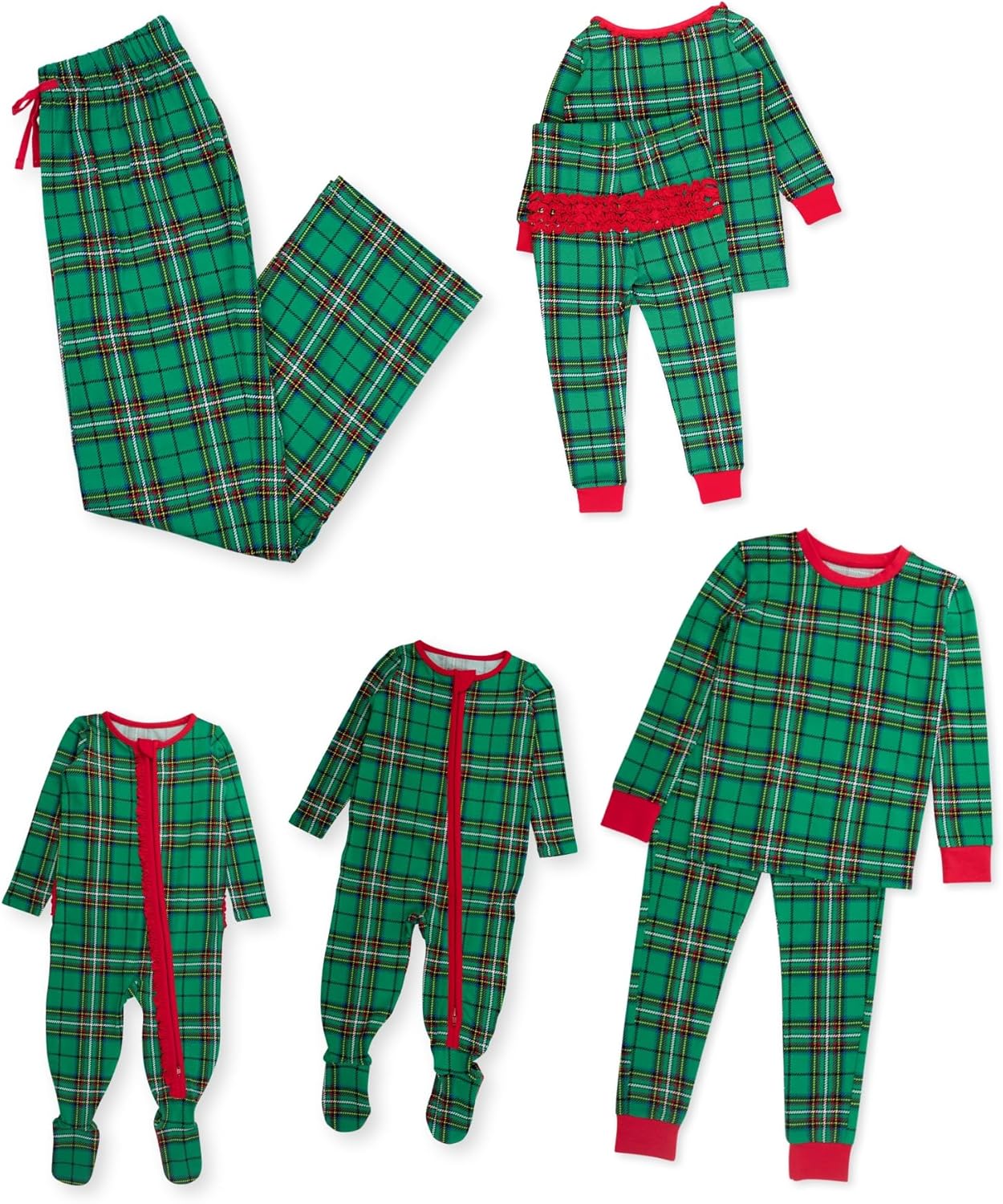 RuffleButts Baby Girls Modal Blend Ruffle One Piece Footie Pajamas