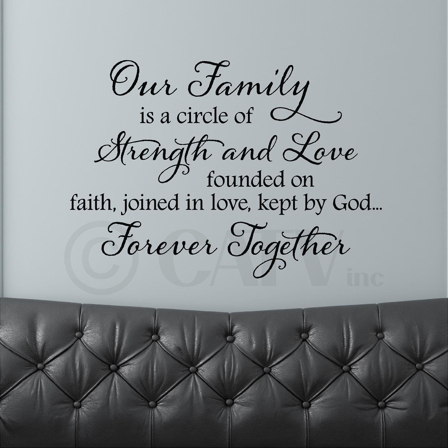 Family is Everything Sign Religious Sign Vinyl Letter Blocks