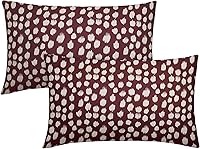 Vista 99 de Fundas de almohada marrón y blancas de 18 x 18 pulgadas, juego de 2 almohadas boho grises con lunares, fundas de almohada modernas estampadas