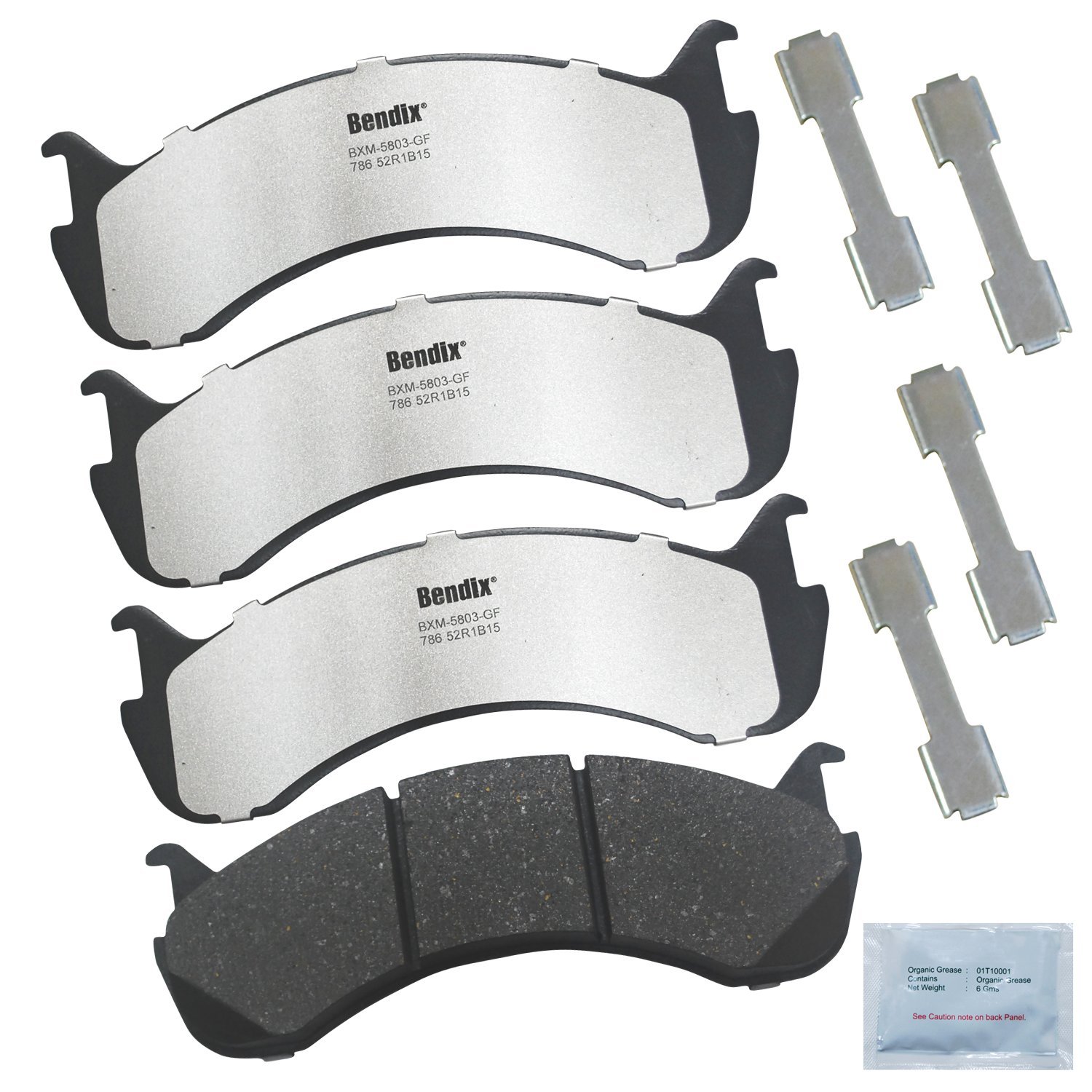 Bendix Fleet Metlok MKD786FM Severe Duty, Fleet and Pursuit Front Brake Pads