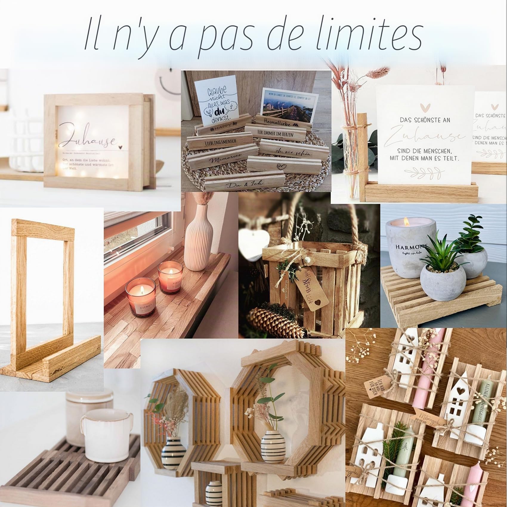 VmG-Store Lot de 400 baguettes en bois de chêne natural lattes Carré 200 x 8 x 16 mm pour art plastique bricolage et Décorations & Travail du Bois