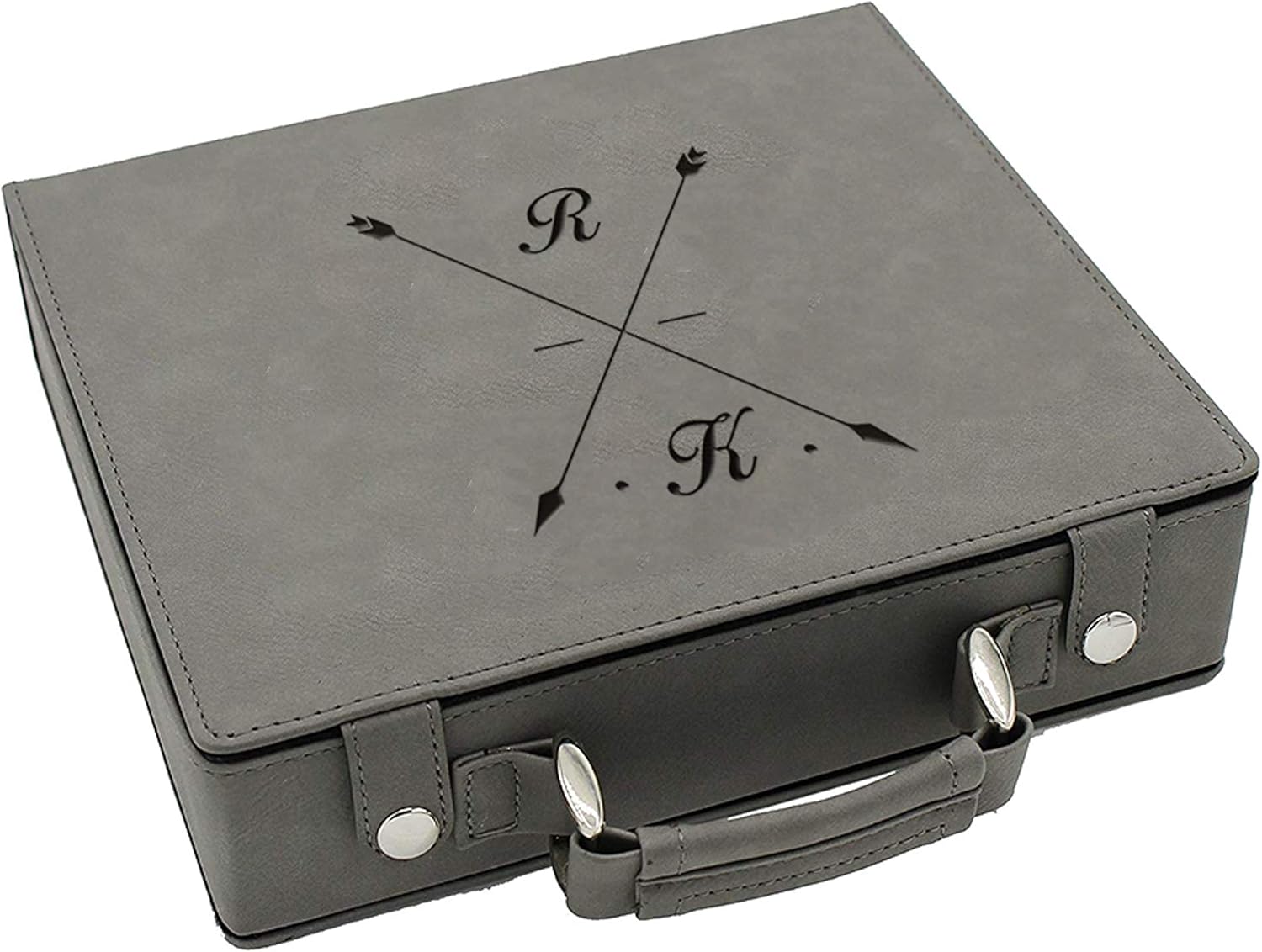 Sofia's Findings Personalized Leatherette Poker Chip Set | Crosshair