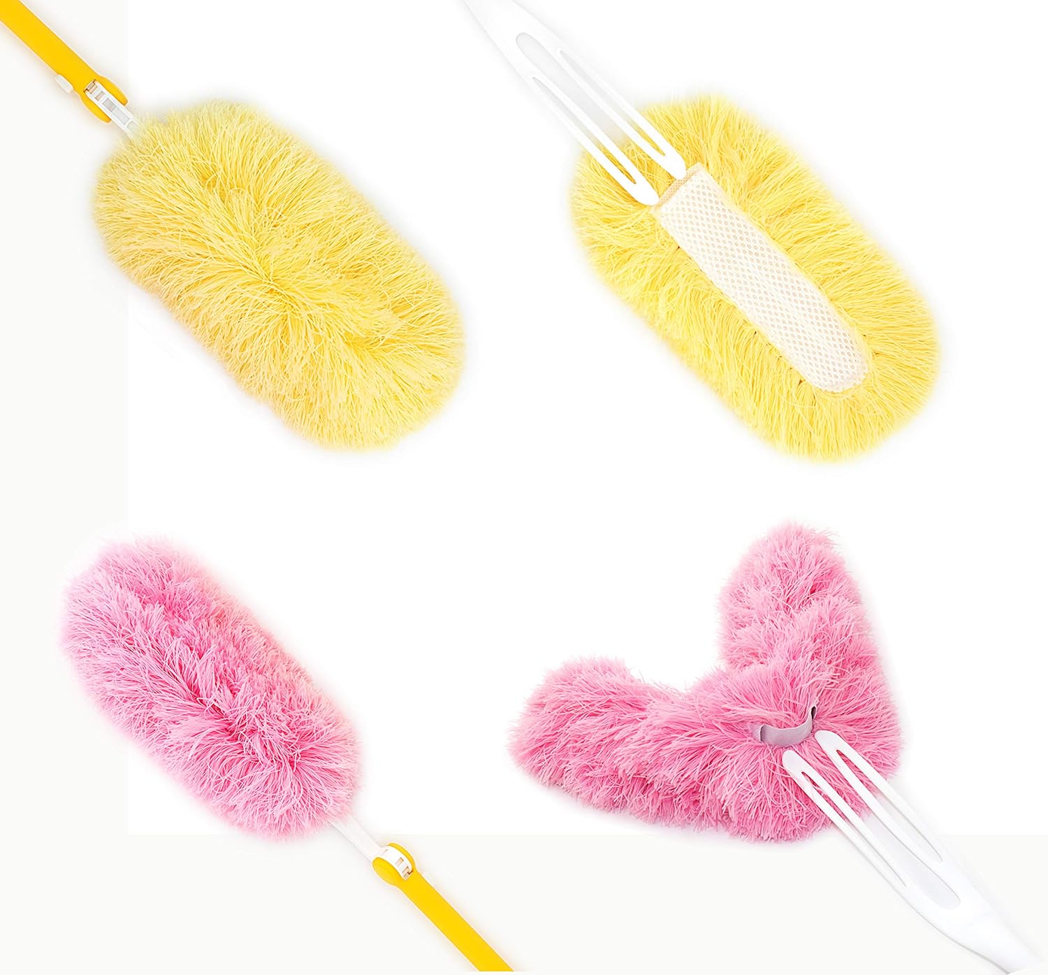 Reusable Feather Duster Replacements for Swiffer Duster Refill 2pcs of Yellow 180