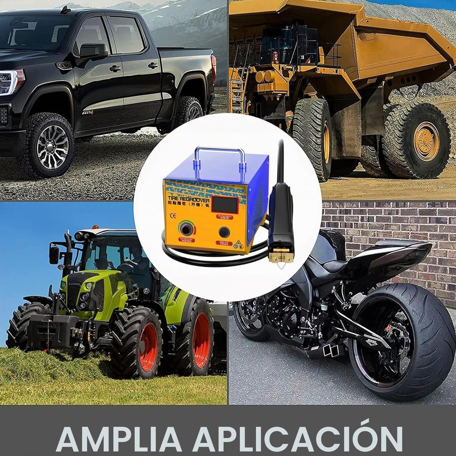Máquina Ranuradora De Neumáticos De 1000 W, Ranuradora De Neumáticos para Camiones, Cortadora De Ranurado De Neumáticos, Ranuradora Profesional De Neumáticos para Herramienta De Ranurado De