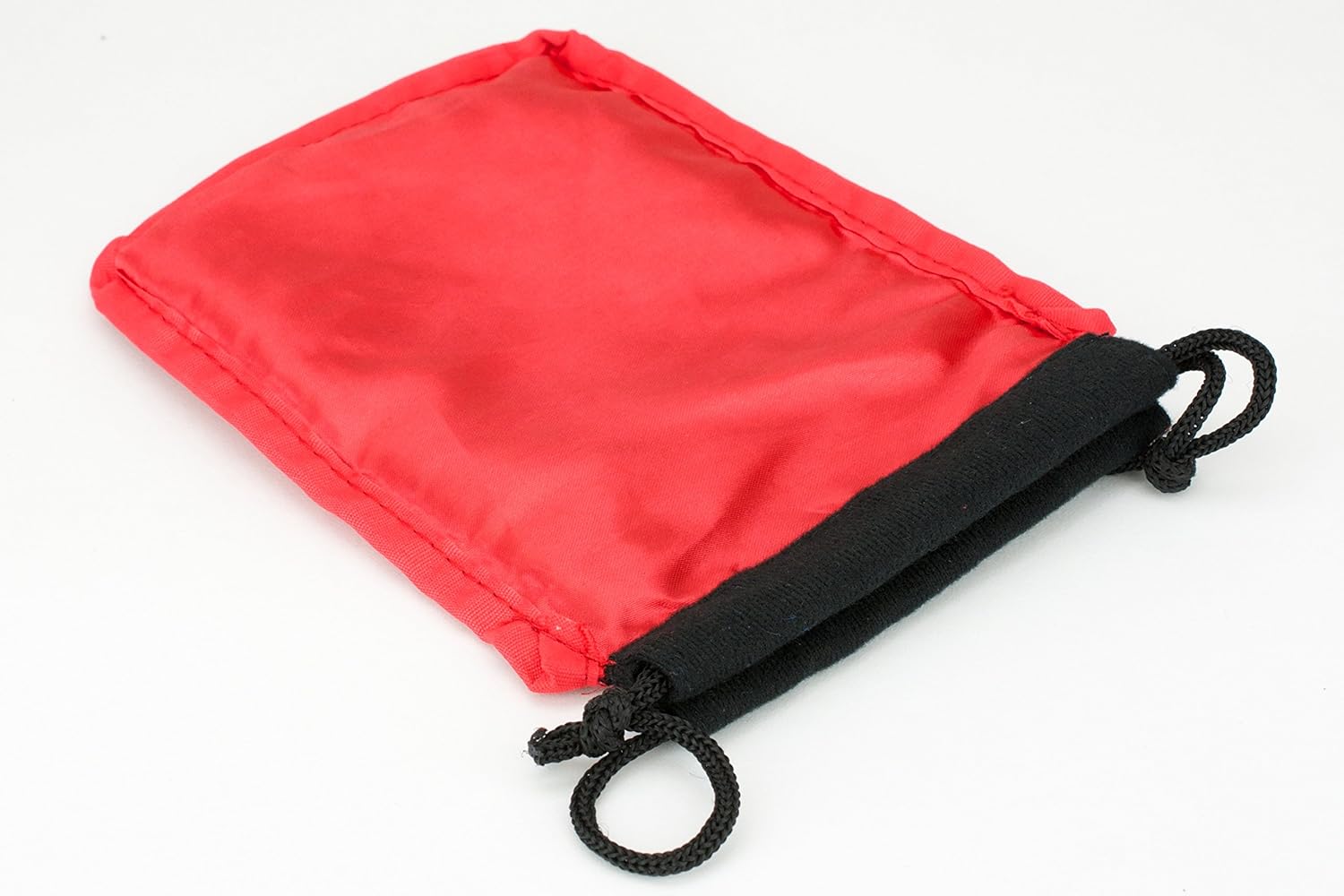 Velvet Dice Bag 5x8 Inch Deluxe Double Stitched Seam | Snag Proof Satin Lining | Holds Over 110 Dice | Red Interior with Black Exterior | Super Sturdy