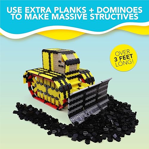 Miniatura 6 de Bulk Dominoes Constructix Creative Explorer Kinetic Domino Kit  Juego de dominó, juguetes pequeños STEM STEAM, juegos familiares para niños,
