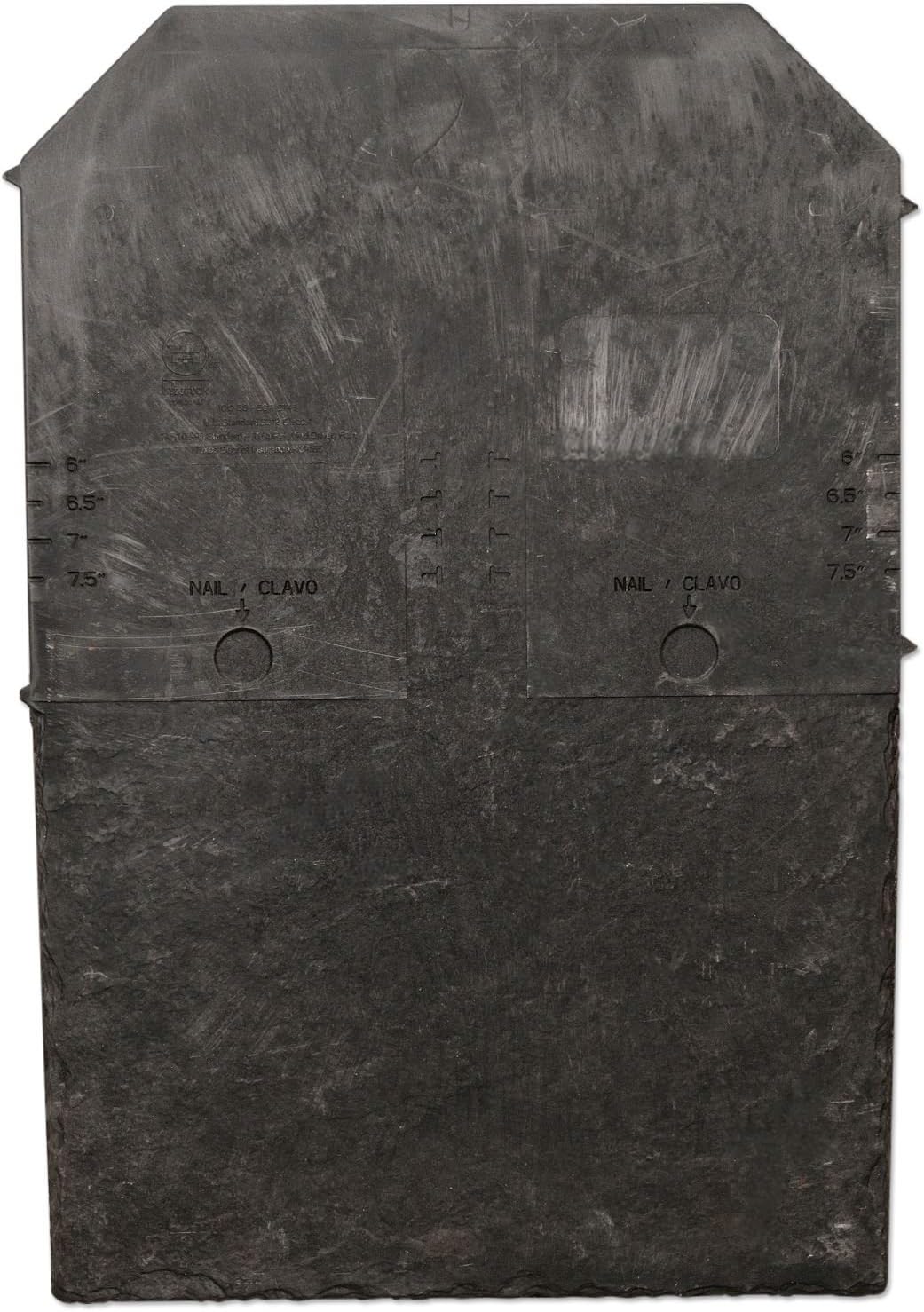 Tapco Slate Synthetic Roof Tile (100 Pack) - Charcoal Black (aka Stone Black)