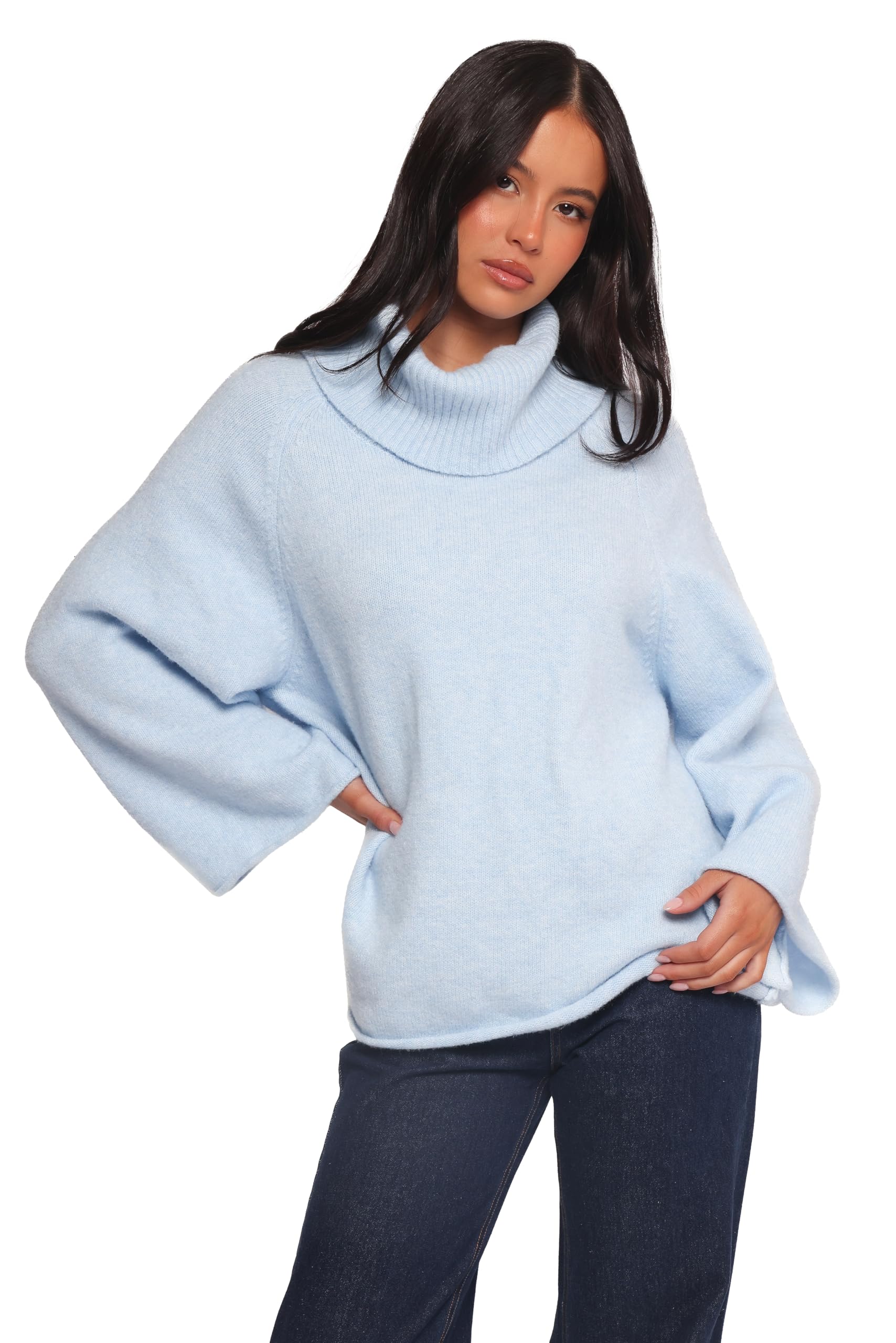 Petal Pup Womens Bindy Cowlneck Knit Sweater