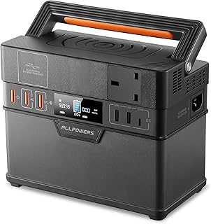 ALLPOWERS S300 Plus Portable Power Station, 288Wh Battery with 300W AC, 100W USB-C, Wireless Charger Output, Portable Generator, Outdoor Generator, Solar Generator for Outdoor/Camping/Fishing/Picnics