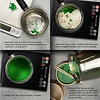 Vista 3 de Tinte blanco para velas de 2 onzas para fabricación de velas de soja, tintes de cera de velas altamente concentrados, chips de tinte