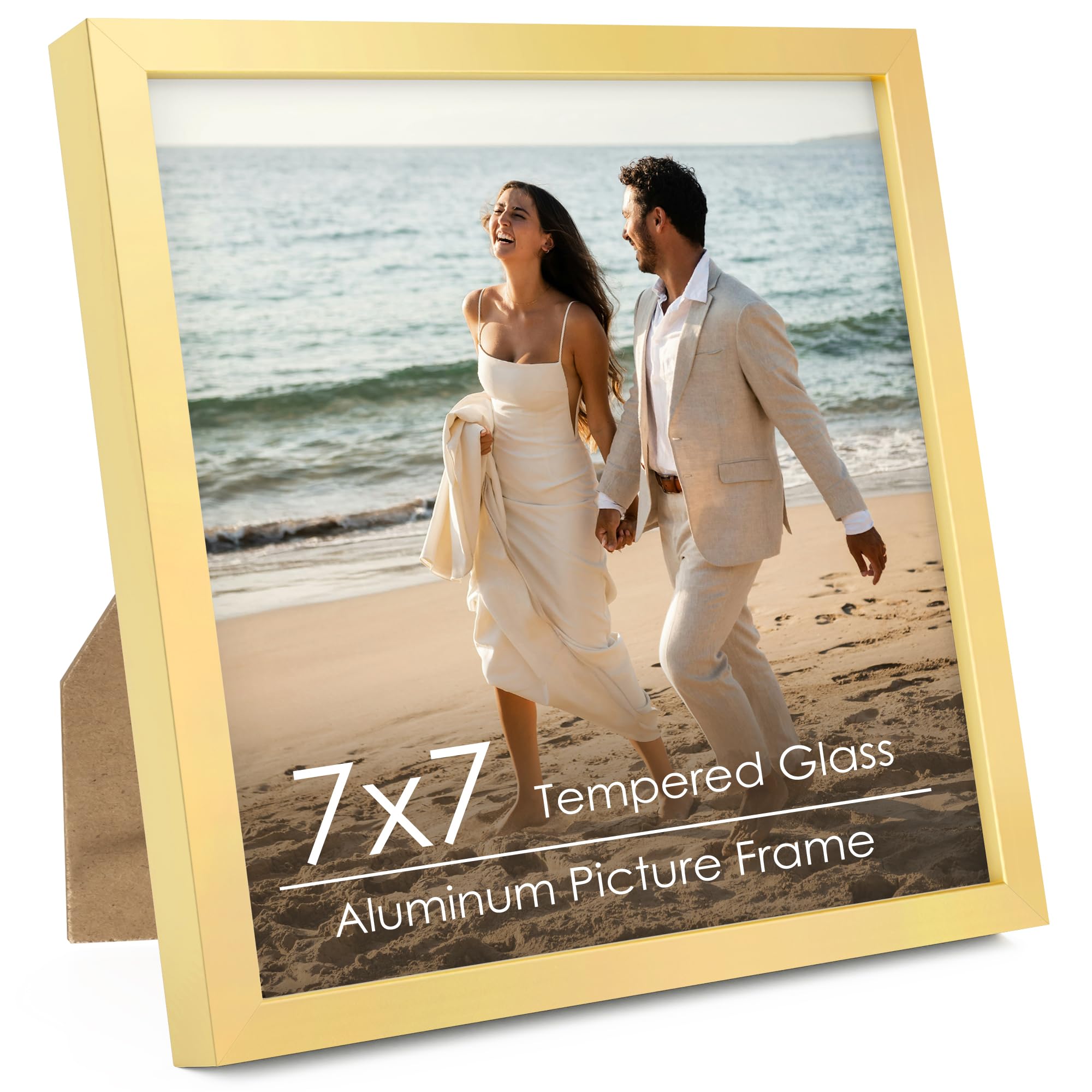 FLYJOE 7x7 Metal Picture Frame