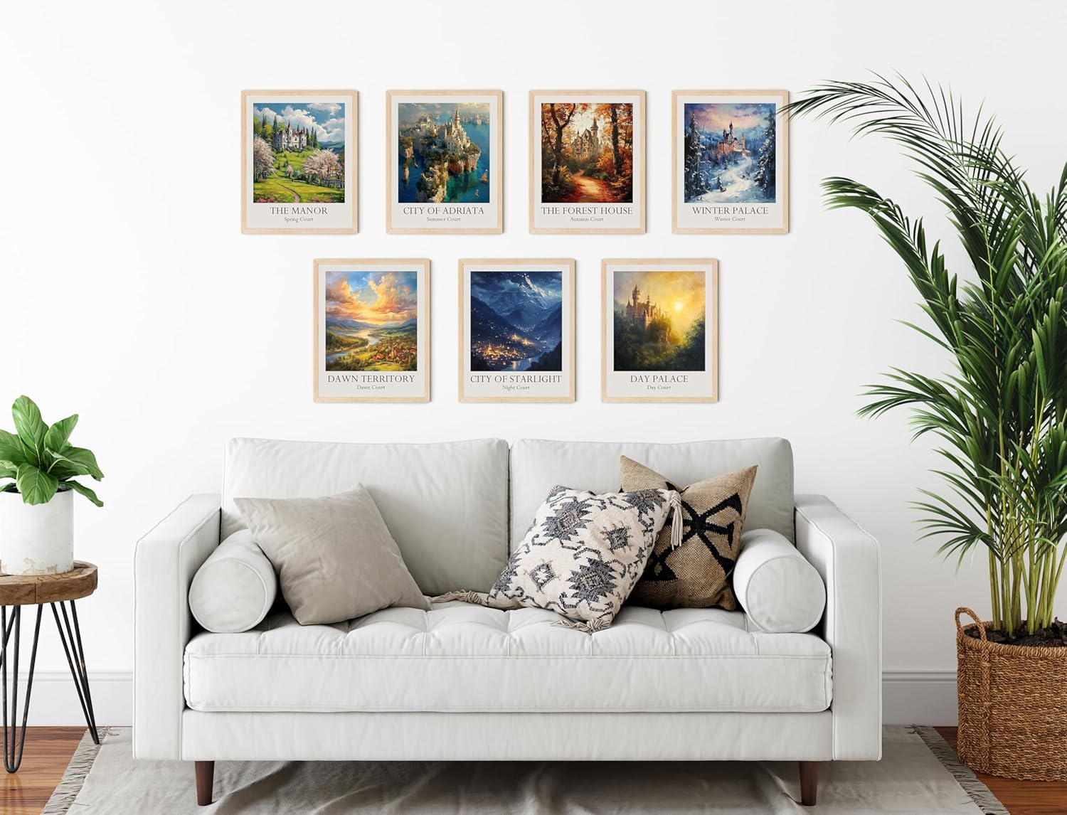 TwoDays Fantasy Novel Inspired Room Decor, Seven Courts of Pythia Gallery Wall Art Prints for Fans Gifts, Night Court Poster for Bedroom.(8" X 10", Set of 7, UNFRAMED) - Image 5