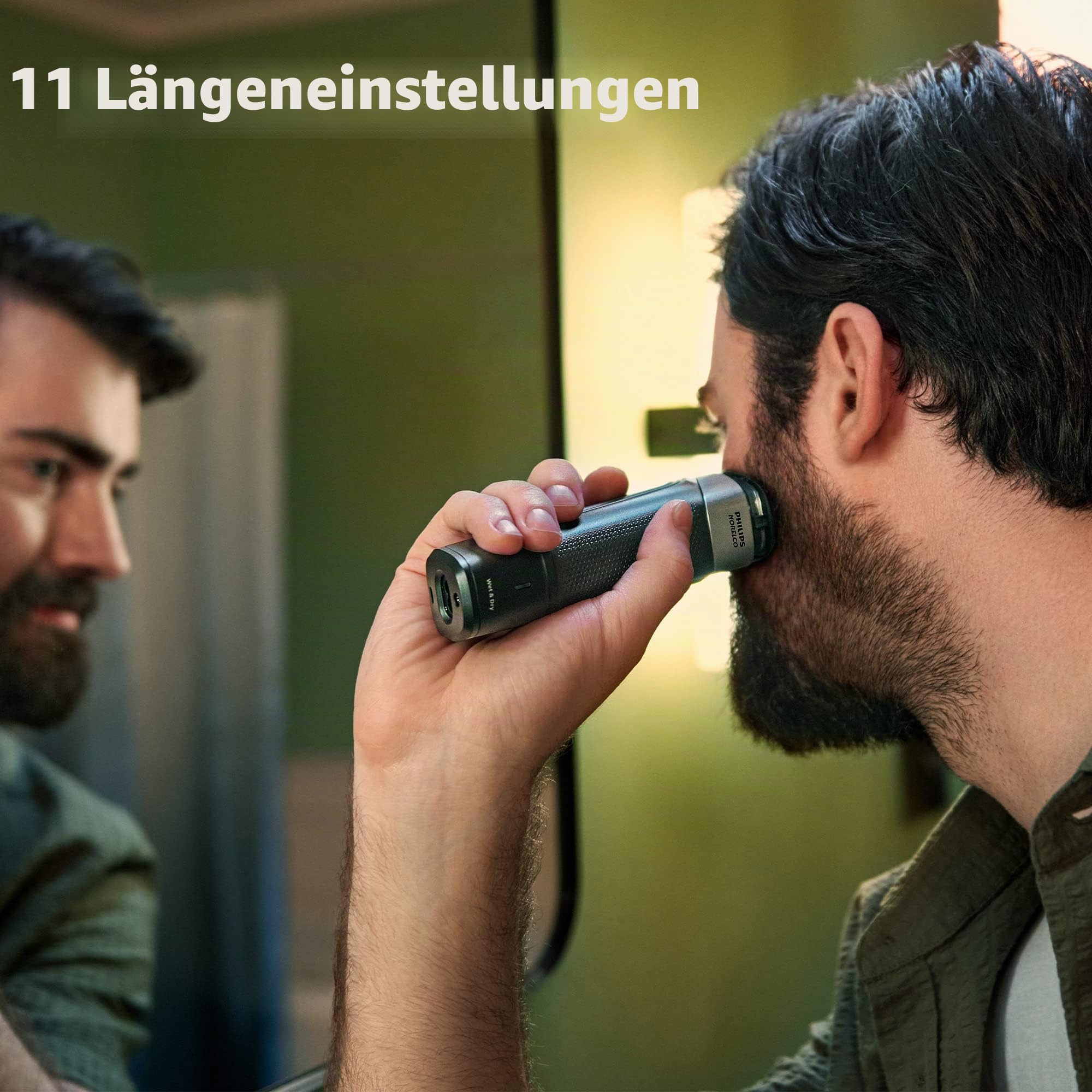 New Philips Norelco Multigroom Series 5000 18 Piece, Beard Face, Haar, Body and Intimate Hair Trimmer for Men - No Blade Oil MG5910/49