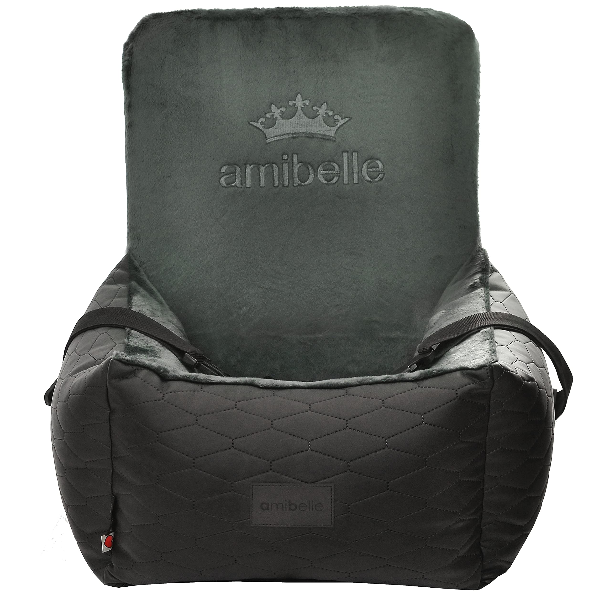 Luxuriös Hunde Auto Sitz - Autositz für Hunde & Katzen, Universal, Waschbar, Schwarz, Kunstleder, 55 x 55 cm