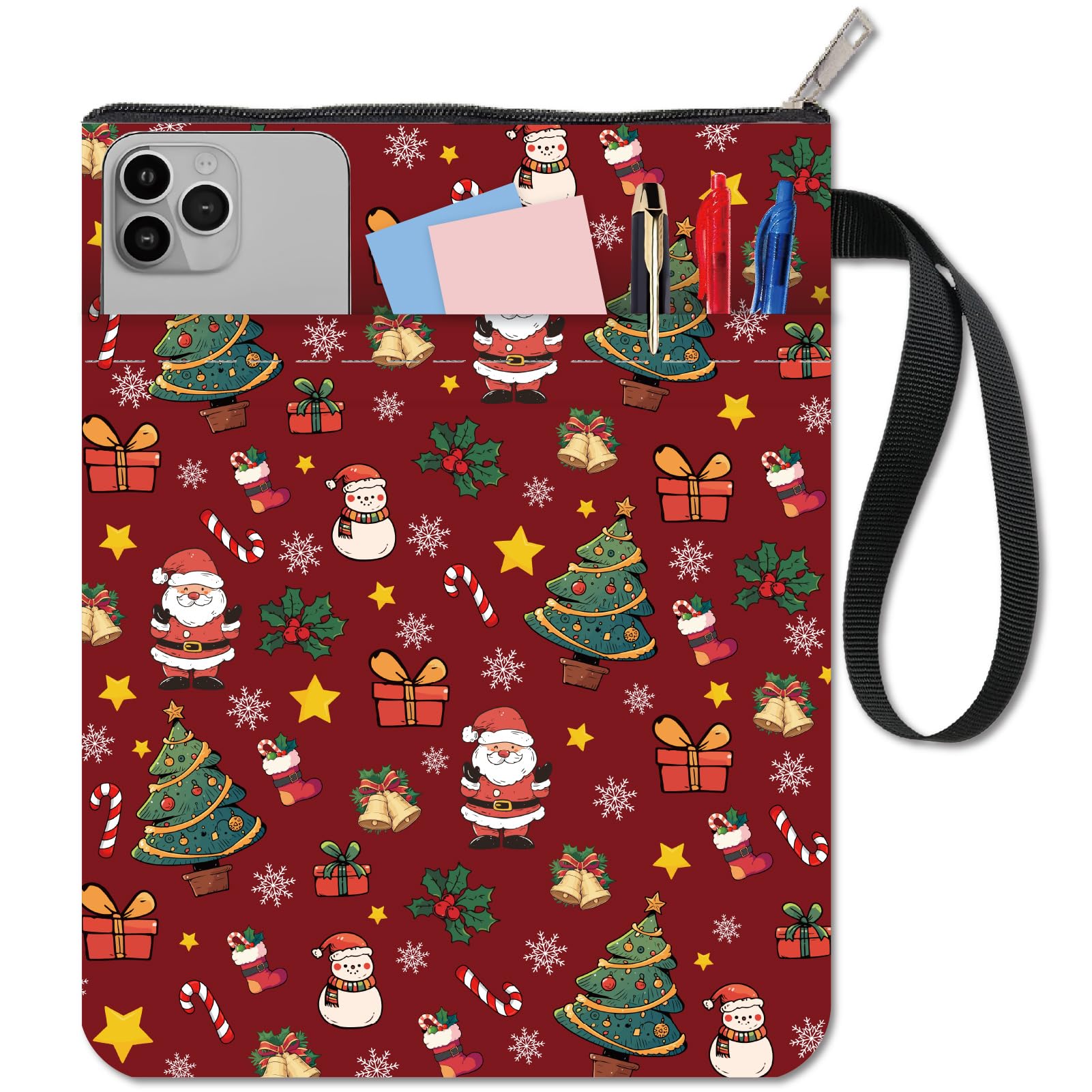 Copertina Per Libri CRASPIRE | Custodia Con Cerniera E Tasca | Design Rosa Con Silhouette - Foto 7