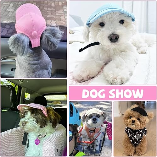 Miniatura 2 de Sombrero de perro para perros pequeños y perros medianos y grandes, sombreros para perros hembras para perros, sombrero de sol ajustable para