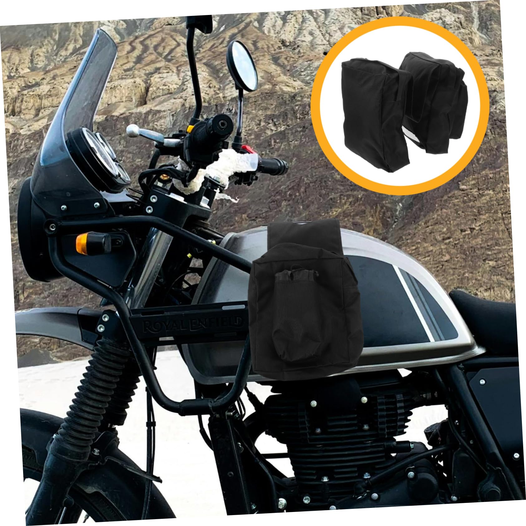 Borsa Da Sella Atv e Utv Oxford e Resistente Per Slittini Ampio Spazio Di Stoccaggio Per Avventure All Aperto