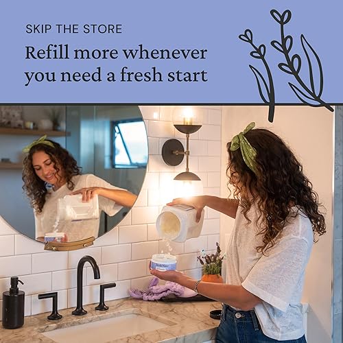 Miniatura 5 de Fresh Wave Paquete de geles eliminadores de olores de lavanda (2) geles de 15 onzas, (1) recarga de gel de 63 onzas