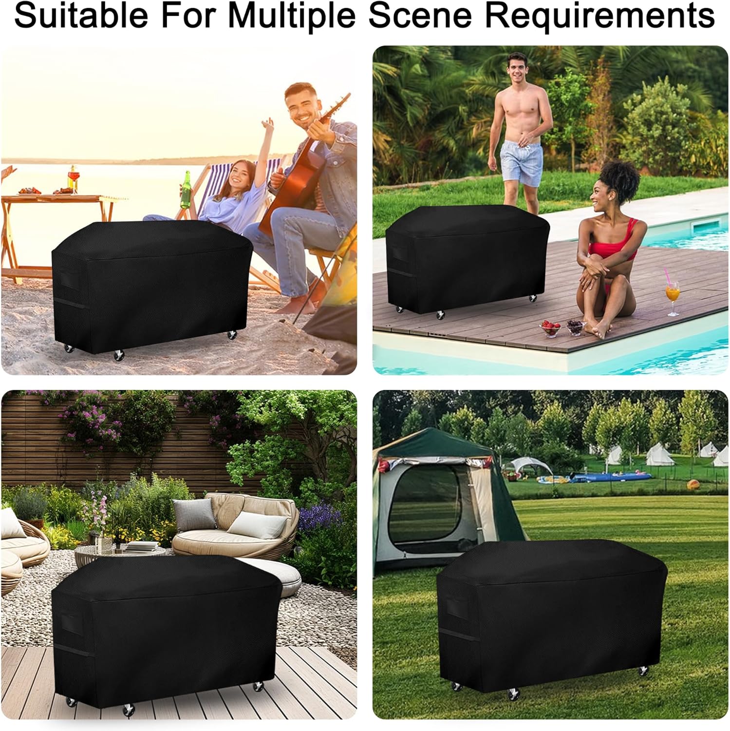 Charcoal Grills Cover for Royal Gourmet 8-Burner Gas Grill,Outdoor Waterproof BBQ Grill Cover Outdoor Grill Cover Barbeque Cover(91" Lx 28" W x 38" H)