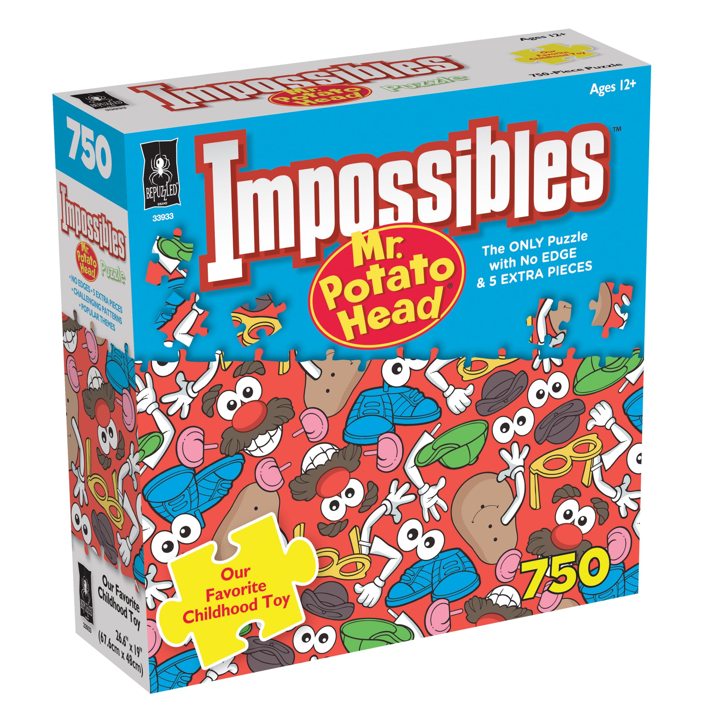 Amazon.com: BePuzzled, Hasbro Mr. Potato Head Impossibles Puzzle