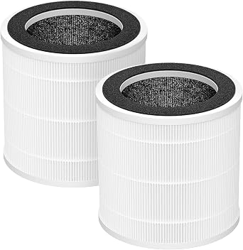 2 Pack PX500 Air Purifiers Replacement Filter for Purivortex PX500 Air Purifier, 3-in-1 HEPA Replacement Filter for Home, White