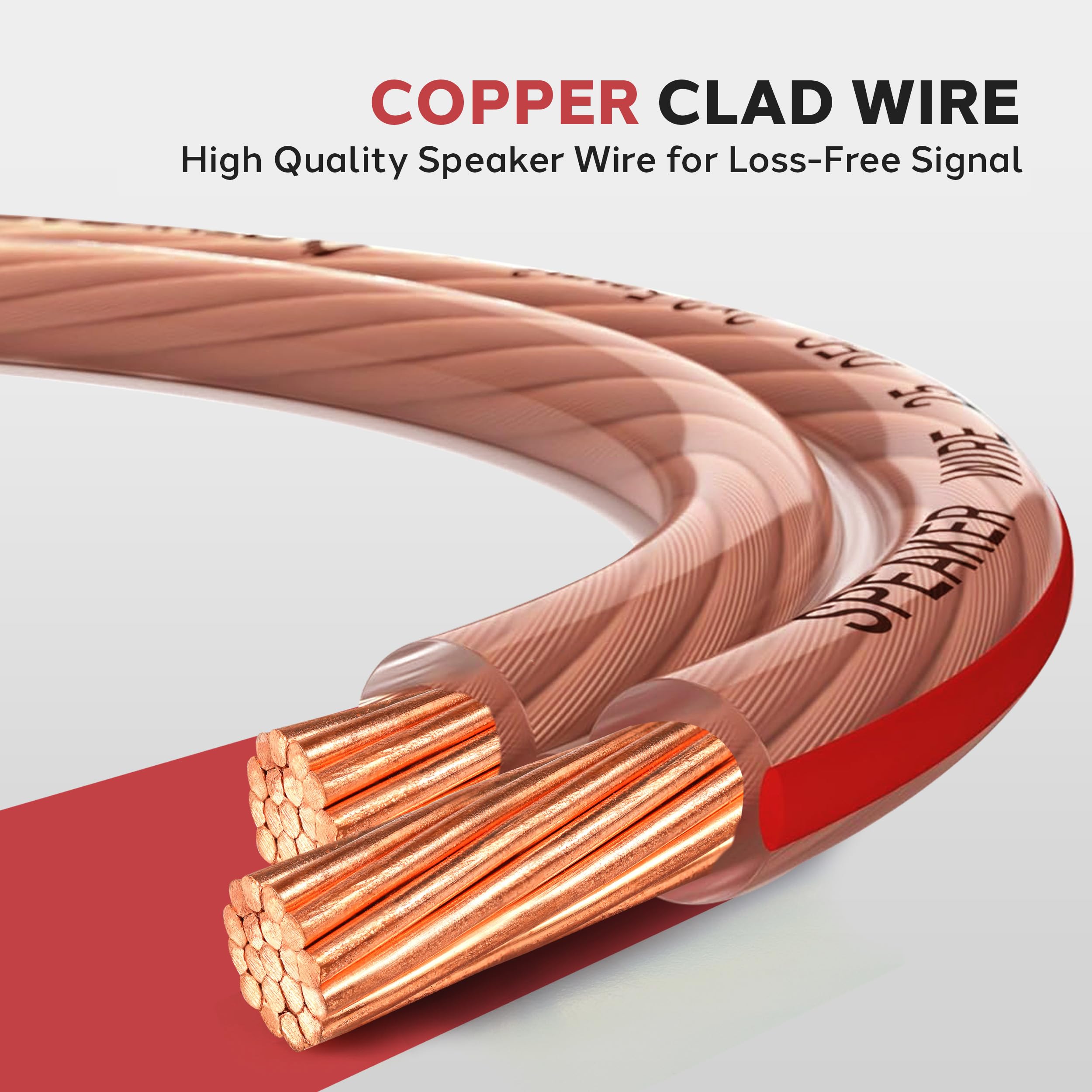 Pyle PSC1250 - Cable para altavoces de alta calidad (calibre 12, bobina de 15,2 m)