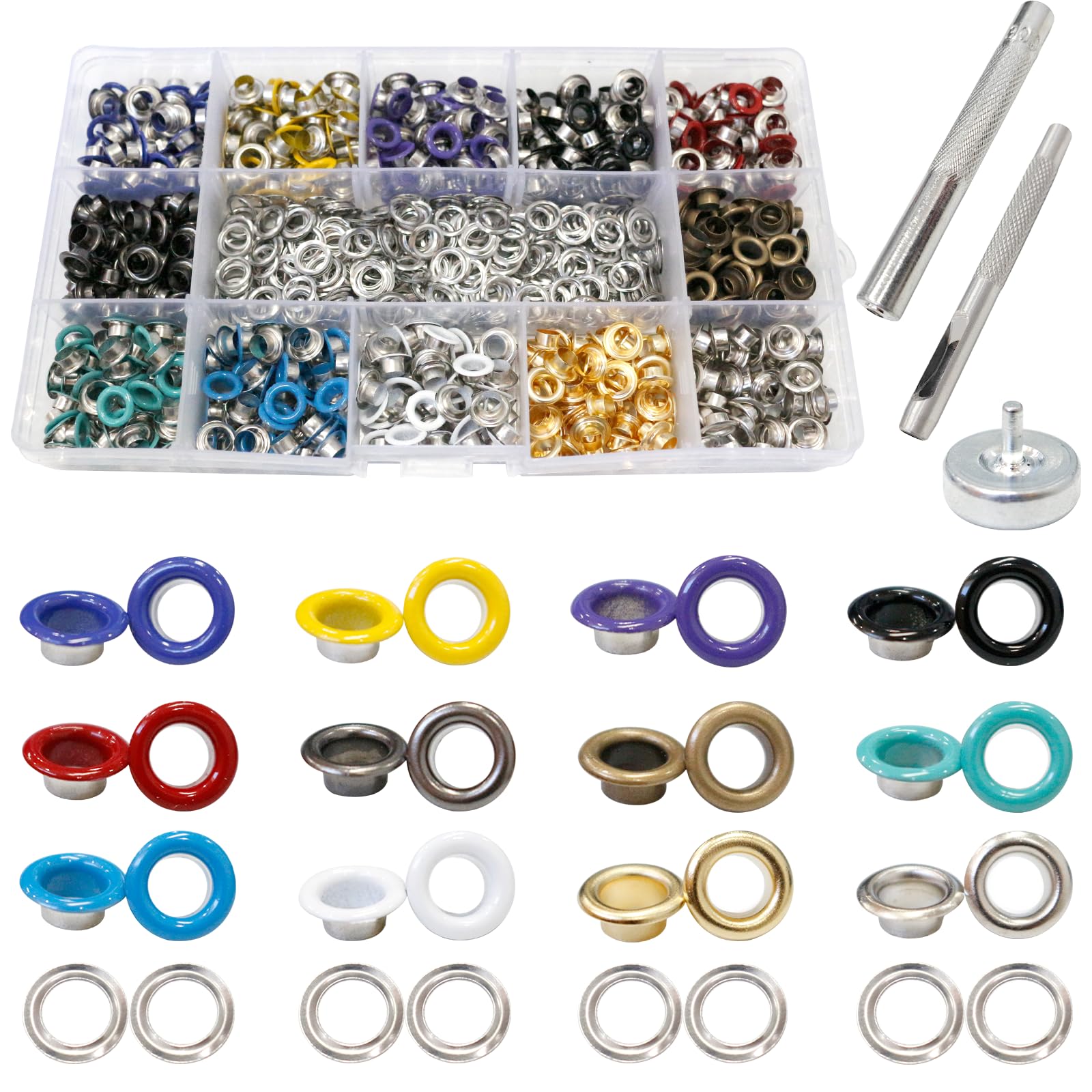 Kit de ojales de metal de 600... - B0FF4JW83S | Encarguelo.com