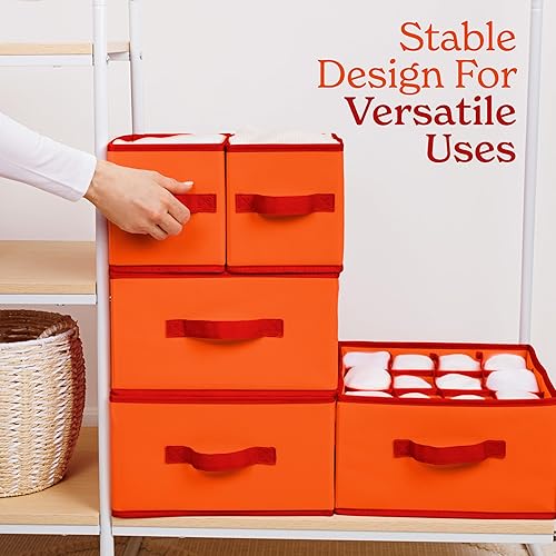 Miniatura 5 de SMIRLY Organizador colgante de armario con 6 estantes, organizador colgante de armario con 2 ganchos resistentes para armario, guardería,