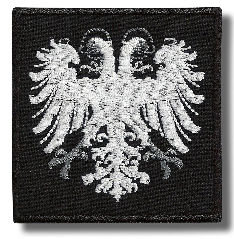 Double Head Eagle - Embroidered Patch, 8 X 8 cm