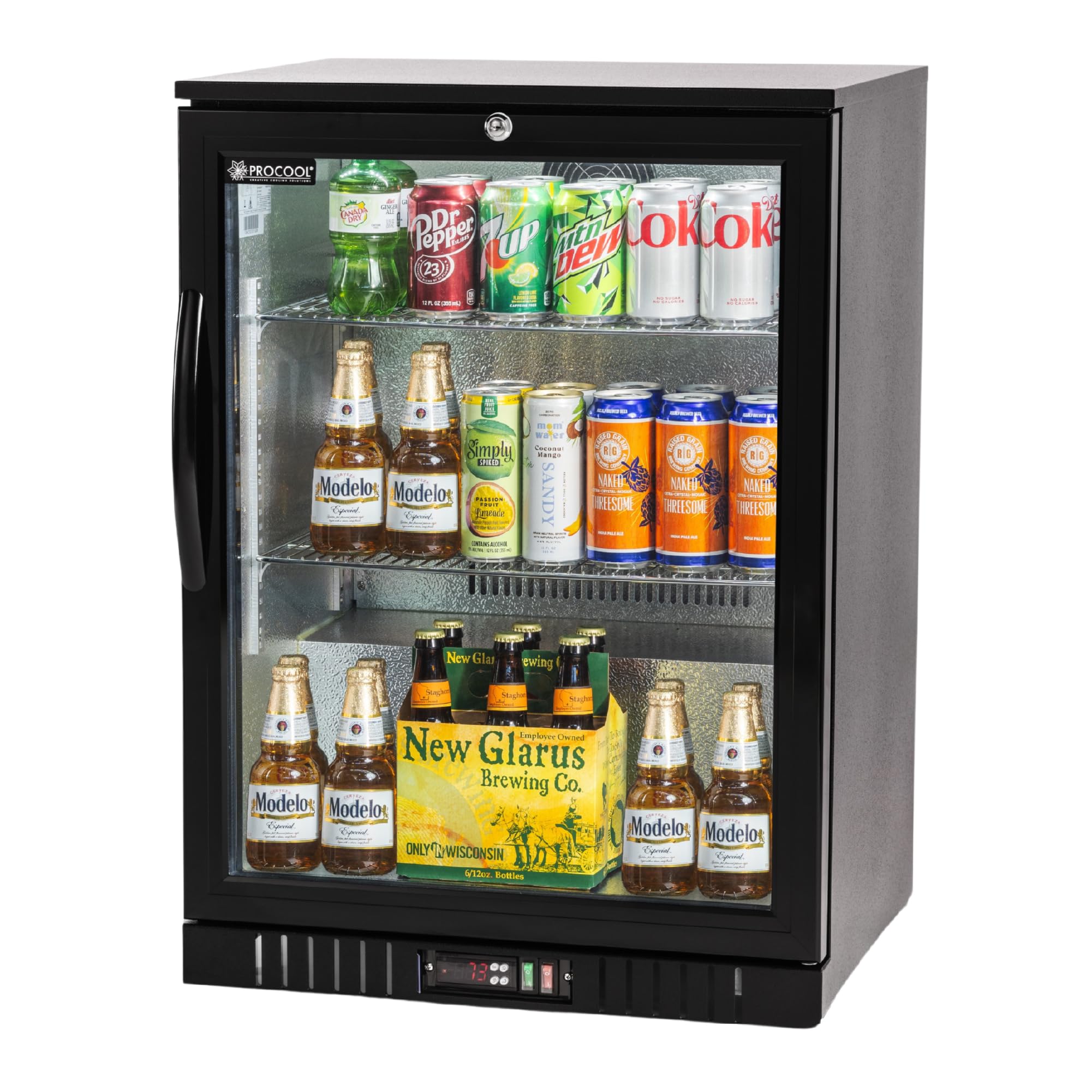 ProCool Creative Cooling Solutions RBB-1-PCCS 4.6 cu ft Beverage Cooler Black